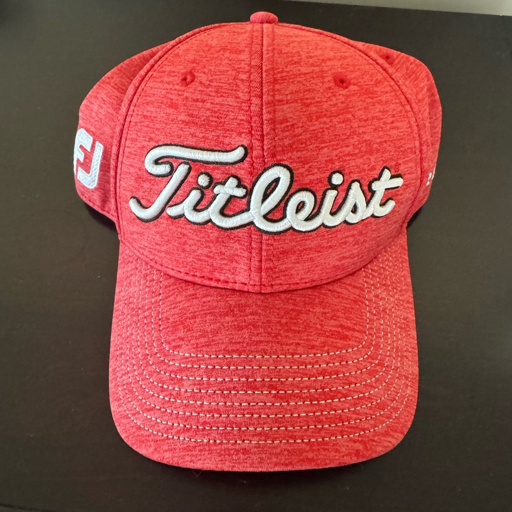 Titleist Red Cap with White Embroidery